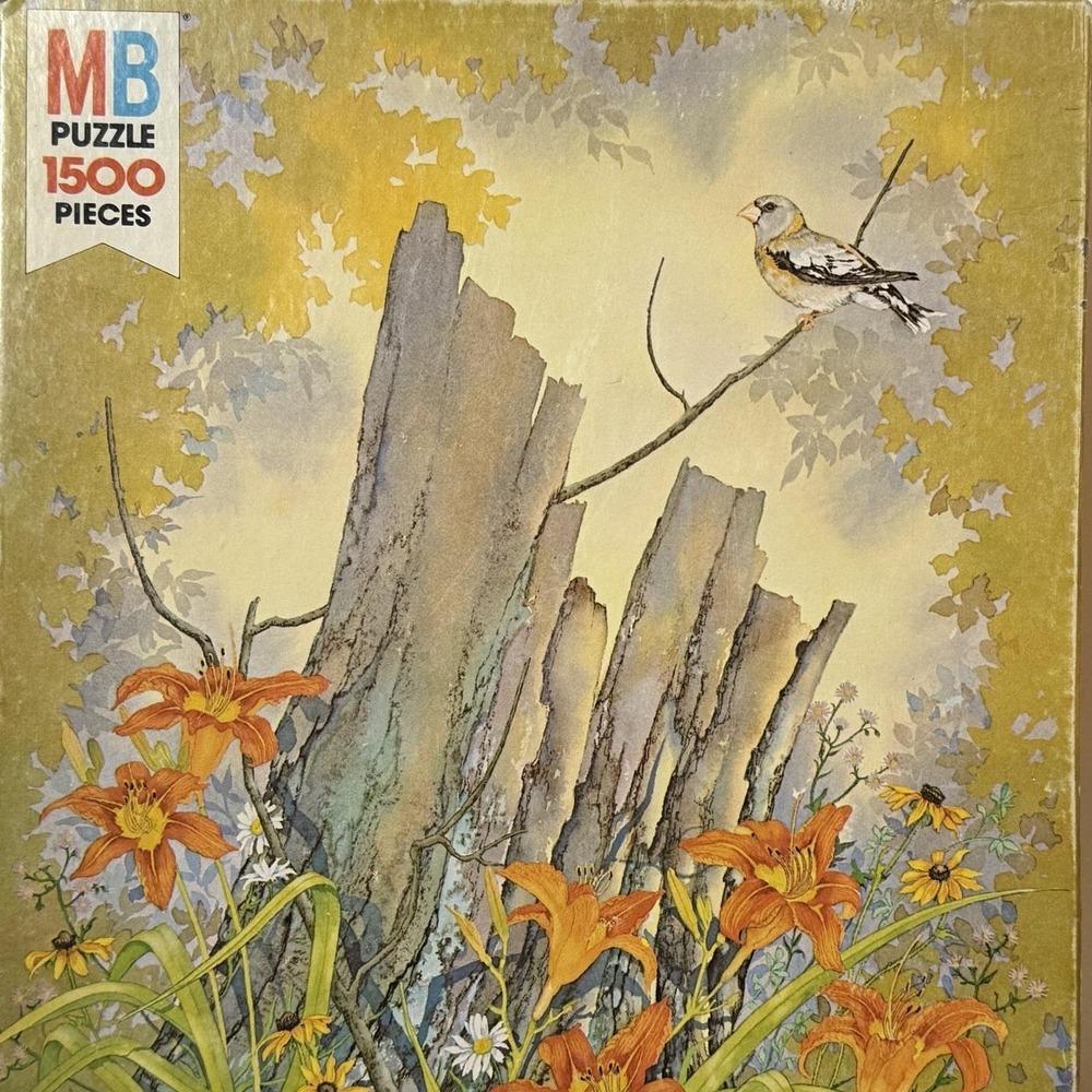 Vintage 1978 Milton Bradley MB 1500 Piece Jigsaw Puzzle Woodland Series #1 - Picture 2 of 7